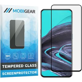 Mobigear Premium OPPO Reno Z Glazen Screenprotector - Case Friendly - Zwart