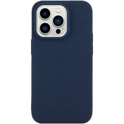 Mobigear Colors iPhone 14 Pro Max Hoesje Flexibel TPU Backcover - Marineblauw