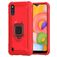 Mobigear Armor Ring Samsung Galaxy A01 Hoesje Flexibel TPU Backcover Shockproof met Ringhouder - Rood
