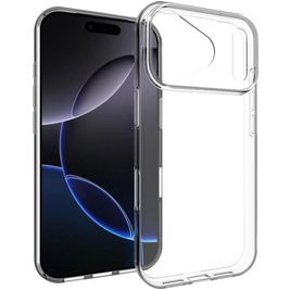 Mobigear Basics Doorzichtig iPhone 17 Pro Max Hoesje Flexibel TPU Backcover - Transparant