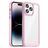 Mobigear Crystal iPhone 14 Pro Max Hoesje Hardcase Backcover - Transparant / Roze
