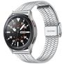 Mobigear Seven Bead Stalen Smartwatch Bandje Klemsluiting - 20 mm - Zilver