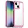 Mobigear Crystal iPhone 14 Plus Hoesje Hardcase Backcover - Transparant / Magenta