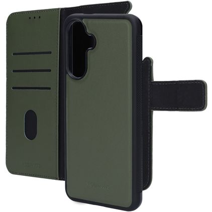 Mobiparts Samsung Galaxy A56 Hoesje Echt Leer Uitneembare 2in1 Bookcase Portemonnee - Groen