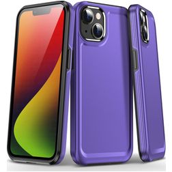 Mobigear Slim Armor iPhone 15 Hoesje Hardcase Backcover Shockproof - Paars