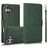 Mobigear Wallet iPhone 16 Plus Hoesje Uitneembare 2in1 Bookcase Portemonnee - Groen