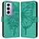 Mobigear Butterfly OPPO Reno 12 Pro Hoesje Bookcase Portemonnee - Groen