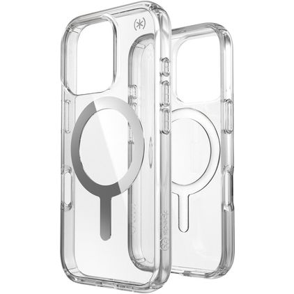 Speck Presidio Perfect Clear Doorzichtig iPhone 16 Pro MagSafe Hoesje Hardcase Backcover Shockproof - Transparant
