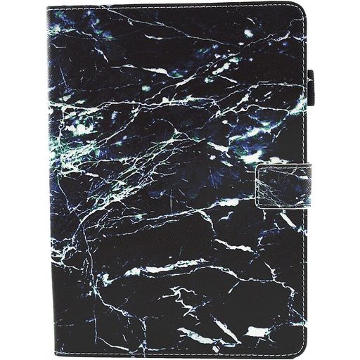 Mobigear Marble iPad 6 (2018) Hoes Bookcase - Zwart