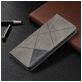 Mobigear Rhombus Magnetic Leather Wallet Case Gray Samsung Galaxy A52 5G