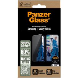 PanzerGlass Ultra-Wide Fit Privacy Samsung Galaxy A56 Glazen Screenprotector Privacy - Case Friendly - Zwart