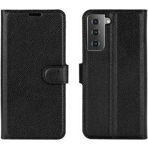Mobigear Classic Samsung Galaxy S21 Hoesje Bookcase Portemonnee - Zwart