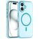 Mobigear Shockproof iPhone 16 MagSafe Hoesje Flexibel TPU Backcover - Blauw