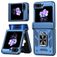 Mobigear Armor ring Samsung Galaxy Z Flip 7 FE Hoesje Hardcase Backcover Shockproof met Ringhouder - Blauw