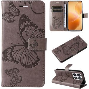 Mobigear Butterfly Xiaomi 14T Pro Hoesje Bookcase Portemonnee - Grijs