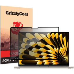 GrizzlyCoat MacBook Air 15 Inch (2023-2026) Screenprotector Privacy Folie - Case Friendly - Zwart