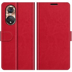 Mobigear Classic HONOR 50 Hoesje Bookcase Portemonnee - Rood