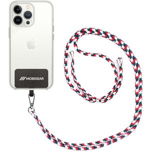 Mobigear Lanyard Universeel Telefoonkoord Verstelbaar - Wit / Rood / Groen
