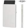 Valenta Cardprotector Aluminium Pasjeshouder - 5 Pasjes - MagSafe Compatible - Zilver