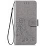 Mobigear Clover Samsung Galaxy S20 Hoesje Bookcase Portemonnee - Grijs