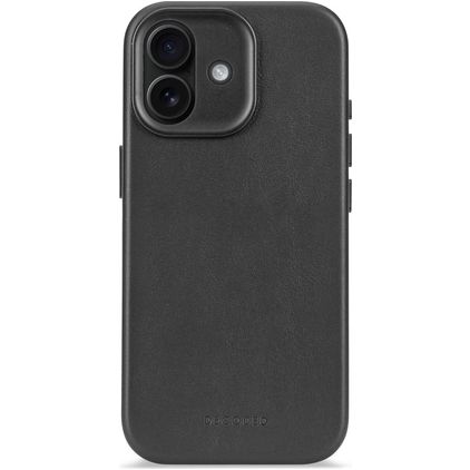 Decoded iPhone 17 Hoesje Echt Leer Backcover Shockproof - Zwart