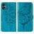 Mobigear Butterfly Samsung Galaxy A05 Hoesje Bookcase Portemonnee - Blauw