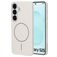 Mobiparts Slim Line Samsung Galaxy S25 MagSafe Hoesje Hardcase Backcover - Off White