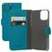Mobiparts Saffiano Wallet iPhone 11 Pro Hoesje Bookcase Portemonnee - Turquoise