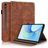 Mobigear Tree Samsung Galaxy Tab S10 FE Plus Hoes Bookcase + Stylus Houder - Bruin