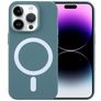 Mobigear Rubber Touch iPhone 15 Pro Siliconen MagSafe Hoesje Backcover - Groen