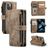 Caseme C30 iPhone 13 Mini Hoesje Bookcase Portemonnee - Bruin