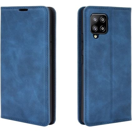 Mobigear Retro Slim Samsung Galaxy A42 Hoesje Bookcase Portemonnee - Blauw