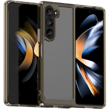 Mobigear Crystal Samsung Galaxy Z Fold 5 Hoesje Hardcase Backcover - Grijs