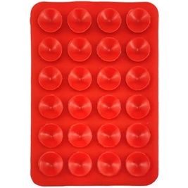 Mobigear EasyMount Zuignap Telefoonhouder - 24 Suction Cup - Rood Universeel