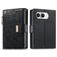 Mobigear Flowers iPhone Duo Hoesje Bookcase Portemonnee - Zwart