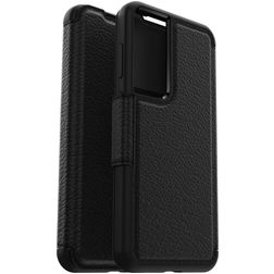 OtterBox Strada Samsung Galaxy S23 Plus Hoesje Echt Leer Bookcase - Zwart