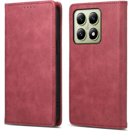 Mobigear Wallet Xiaomi 14T Hoesje Bookcase Portemonnee - Rood