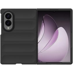 Mobigear Bumpy Samsung Galaxy Z Fold 8 Hoesje Flexibel TPU Backcover - Zwart
