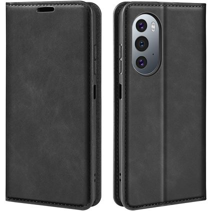 Mobigear Retro Slim Motorola Edge X30 Hoesje Bookcase Portemonnee - Zwart