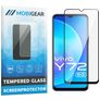Mobigear Premium Vivo Y72 Glazen Screenprotector - Case Friendly - Zwart