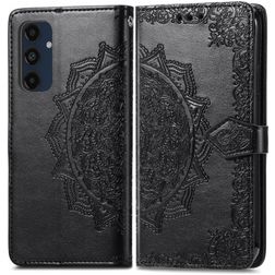 Mobigear Mandala Samsung Galaxy A16 Hoesje Bookcase Portemonnee - Zwart