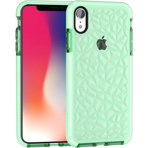 Mobigear Diamond iPhone XR Hoesje Hardcase Backcover - Turquoise