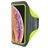 Mobiparts Comfort Fit Telefoonhouder Hardlopen iPhone XS Max Sport Hoesje Neopreen Sportarmband - Neon Green