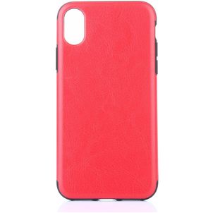 Mobigear Excellent iPhone XS Max Hoesje Flexibel TPU Backcover - Rood