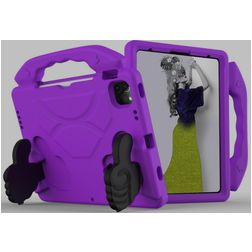 Mobigear Thumbs Up iPad Pro 11 Inch (2021) Kinder Tablethoes met Handvat - Paars