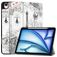 Mobigear Tri-Fold iPad Air 13 Inch (2024) Hoes Bookcase + Stylus Houder - Eiffel Tower