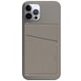 Nudient Magnet Thin Leren Pasjeshouder - 3 Pasjes - MagSafe Compatible - Clay Beige