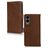 Mobilize Wallet Samsung Galaxy S25 Edge Hoesje Echt Leer Bookcase Portemonnee - Bruin