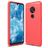 Mobigear Brushed Slim Nokia 6.2 Hoesje Flexibel TPU Backcover - Rood