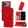 Mobigear Sunflower iPhone 17 Pro Max Hoesje Bookcase Portemonnee - Rood